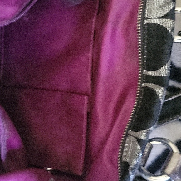 Coach Poppy 1941 Lurex Purse - Black/Silver - Picture 6 of 8